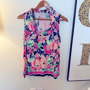 Floral Sleeveless Top - Multicolor